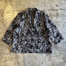 画像1: ALL OVER BOTANICAL PATTERN SHEER DESIGN JACKET / Ladies M (1)