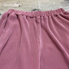 画像10: PINK COLOR PLEATED WIDE SILHOUETTE PANTS / W25~ (10)