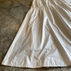 画像5: LUSTER WHITE COLOR NYLON DESIGN FLARE SKIRT / W26~W35 (5)