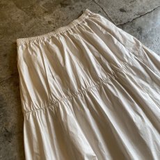 画像3: LUSTER WHITE COLOR NYLON DESIGN FLARE SKIRT / W26~W35 (3)