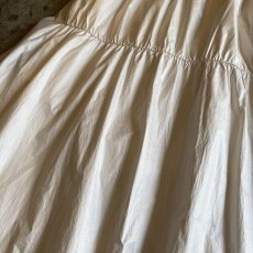 画像10: LUSTER WHITE COLOR NYLON DESIGN FLARE SKIRT / W26~W35 (10)