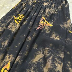 画像4: ALL OVER TIE DYE PATTERN HAND CRAFTED SKIRT / W26~ (4)