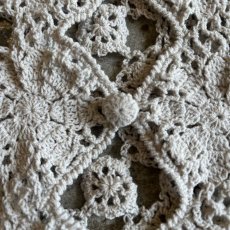 画像9: PALE TONE FLOWER CROCHET DESIGN S/S CARDIGAN / Ladies M (9)