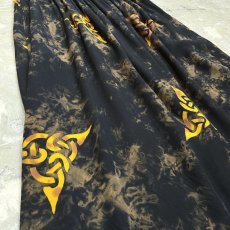 画像5: ALL OVER TIE DYE PATTERN HAND CRAFTED SKIRT / W26~ (5)