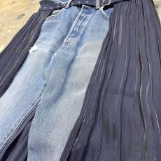 画像4: 【Wiz&Witch】"UNITED" WRAP SKIRT DENIM PANTS / W32 (4)