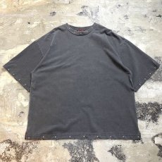 画像1: 【Wiz&Witch】"THE U.K" STUDS DAMAGE OVER TEE / OS (1)