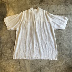 画像2: OLD EURO FRONT LACE UP DESIGN OVER S/S TOPS / Ladies XL (2)