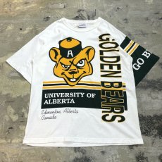 画像1: 90's "GOLDEN BEARS" PRINTED S/S TEE / Mens L(XL) (1)