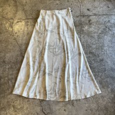 画像1: PALE TONE MARBLE PATTERN A LINE DESIGN LONG SKIRT / W25~26 (1)