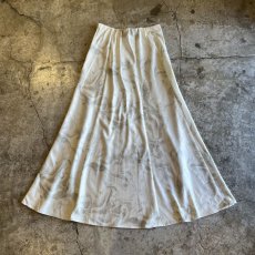 画像2: PALE TONE MARBLE PATTERN A LINE DESIGN LONG SKIRT / W25~26 (2)