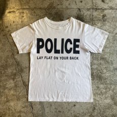 画像1: "POLICE" LOGO FRONT PRINTED S/S TEE / Ladies M (1)