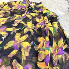 画像4: FLORAL GRAPHIC PATTERN L/S SHEER SHIRT / Mens M (4)