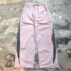 画像1: PINK COLOR SIDE ZIP LINE GIMMICK PANTS / W25~ (1)