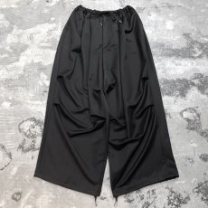 画像1: 【WONDERGROUND】SUPER WIDE SILHOUETTE PANTS / BLACK / OS (1)