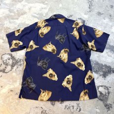 画像2: VARIOUS PUG POSTURE PRINTED S/S SHIRT / Mens L (2)