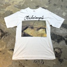 画像1: MECHELANGELO "The Creation of Adam" PRINT S/S TEE / Mens L (1)