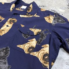 画像4: VARIOUS PUG POSTURE PRINTED S/S SHIRT / Mens L (4)