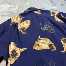 画像9: VARIOUS PUG POSTURE PRINTED S/S SHIRT / Mens L (9)