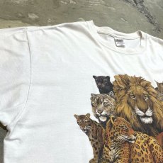 画像3: VARIOUS CAT FAMILY PRINTED S/S TEE / Mens XL (3)