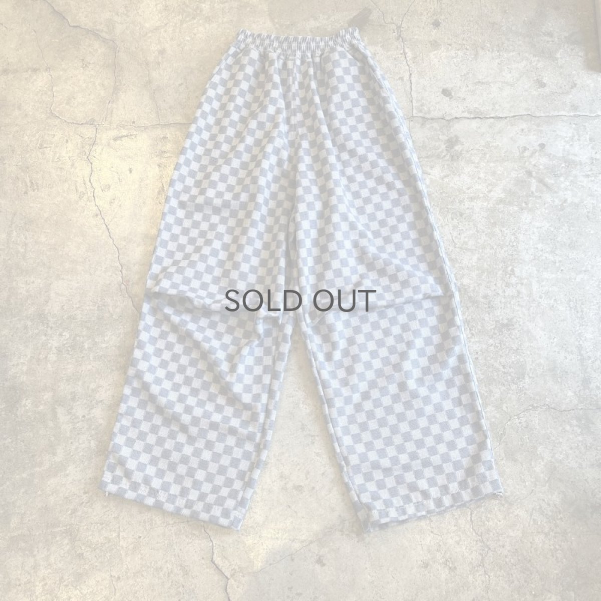 画像1: ALL OVER CHECKER PATTERN COLOR DESIGN PANTS / W22~31 (1)