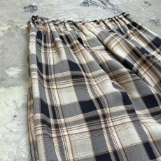 画像9: 【WONDERGROUND】CHECK PATTERN SIDE SLIT WIDE SLACKS / OS (9)