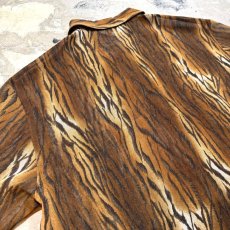 画像9: TIGER PATTERN GRADATION COLOR S/S SHIRT / Mens M (9)