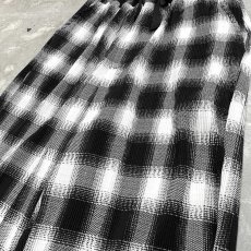 画像4: OMBRE CHECK PATTERN PLEATED WIDE PANTS / FREE (4)