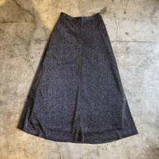 画像1: METALLIC DESIGN FLARE LONG SKIRT / W29 (1)