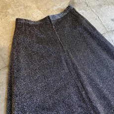 画像3: METALLIC DESIGN FLARE LONG SKIRT / W29 (3)