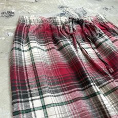 画像3: ALL OVER CHECK PATTERN COTTON PAJAMA PANTS / FREE (3)