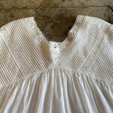 画像6: POINT LACE FLARE SLEEVE COTTON BLOUSE / Ladies M (6)