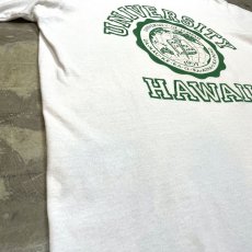 画像5: 80's "UNIVERSITY HAWAII" PRINTED S/S TEE / Mens M / MADE IN USA (5)