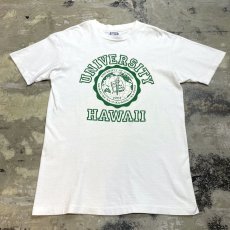 画像1: 80's "UNIVERSITY HAWAII" PRINTED S/S TEE / Mens M / MADE IN USA (1)