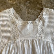 画像7: POINT LACE FLARE SLEEVE COTTON BLOUSE / Ladies M (7)