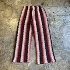 画像2: MIX COLOR STRIPE PATTERN STRAIGHT DESIGN PANTS / W24~30 (2)