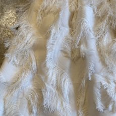 画像9: WHITE COLOR SHAGGY ALL OVER PATTERN DESIGN SKIRT / W24~W30 (9)