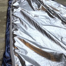 画像7: SIDE ZIP LINE GIMMICK METALLIC SILVER PANTS / FREE (7)