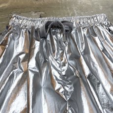 画像11: SIDE ZIP LINE GIMMICK METALLIC SILVER PANTS / FREE (11)