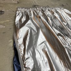 画像9: SIDE ZIP LINE GIMMICK METALLIC SILVER PANTS / FREE (9)