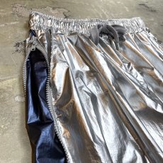 画像3: SIDE ZIP LINE GIMMICK METALLIC SILVER PANTS / FREE (3)