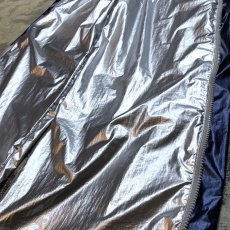 画像6: SIDE ZIP LINE GIMMICK METALLIC SILVER PANTS / FREE (6)