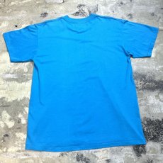 画像2: 80's BLUE COLOR MESSAGE PRINTED S/S TEE / Mens L / MADE IN USA (2)