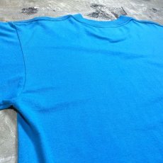 画像9: 80's BLUE COLOR MESSAGE PRINTED S/S TEE / Mens L / MADE IN USA (9)