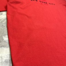 画像5: RED COLOR "NEW YORK CITY" EMBROIDERY S/S TEE / Mens XL (5)