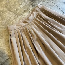 画像3: 【RALPH LAUREN】BEIGE COLOR FLARE LONG SKIRT / W25 / MADE IN USA (3)