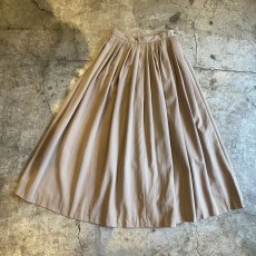 画像1: 【RALPH LAUREN】BEIGE COLOR FLARE LONG SKIRT / W25 / MADE IN USA (1)