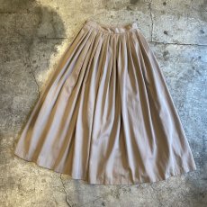 画像2: 【RALPH LAUREN】BEIGE COLOR FLARE LONG SKIRT / W25 / MADE IN USA (2)