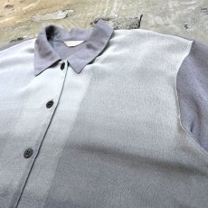 画像4: GRADATION COLOR FRONT S/S SHEER SHIRT / Mens L (4)