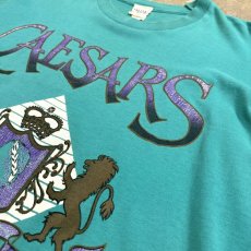 画像4: 90's "CAESARS" PRINTED CASINO S/S TEE / Mens L / MADE IN USA (4)