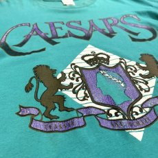 画像5: 90's "CAESARS" PRINTED CASINO S/S TEE / Mens L / MADE IN USA (5)